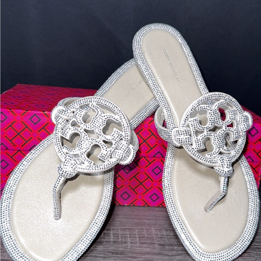 Tory Burch Stone Gray Sandals